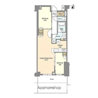 東京都中野区弥生町1丁目【マンション】の間取り
