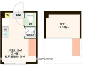 ハーモニーテラス若宮Ⅱ【1階】の間取り
