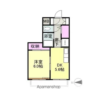 ダイアパレス高田本町【202号室】の間取り