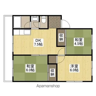 米尾マンション【201号室号室】の間取り