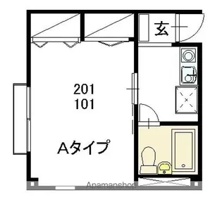 アルシオネMT【101号室】の間取り