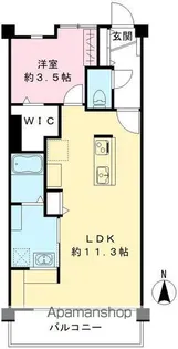 コーポ林【103号室号室】の間取り