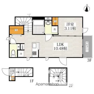 CB中野イリゼ【301号室号室】の間取り