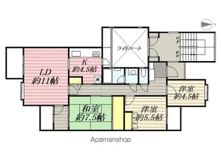 朝日プラザ船橋セントラルコーポ10番館【4階】の間取り
