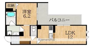 ジェイエイチエスプレミア学園前【2階】の間取り