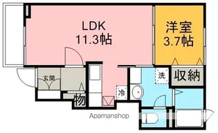 カルム・KⅡ【1階】の間取り