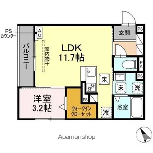 DーHILLS有玉南町【1階】の間取り