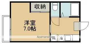 コーポあずさ【202号室】の間取り