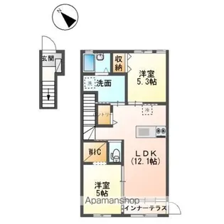 タンデム【201号室】の間取り