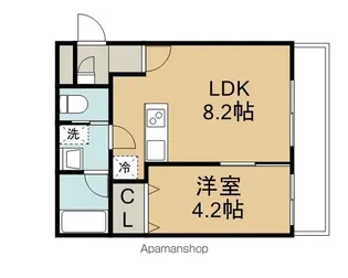 SQUARE志賀本通【3階】の間取り