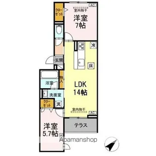 D CRAFT 谷田【1階】の間取り