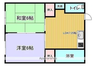 竹ノ内アパート【103号室】の間取り
