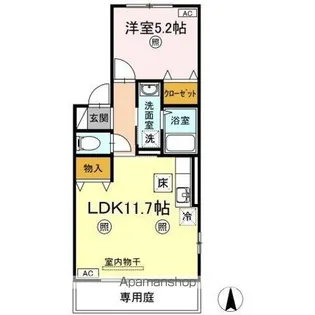 SEEDS WIT 佐古【1階】の間取り
