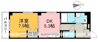 フレンテカルポート【1階】の間取り