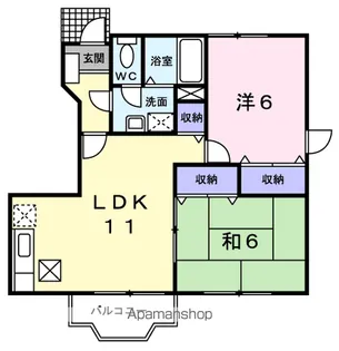 ベル・ウィークス【1階】の間取り