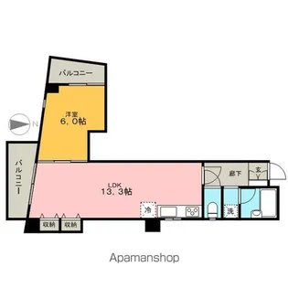 メゾントルチュベルト【2階】の間取り
