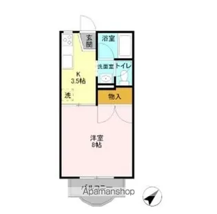 エンジェルヒルズ マミ【2階】の間取り