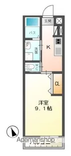 サンモール【1階】の間取り