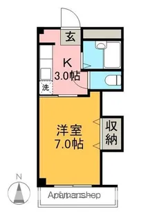 ラパンISHITATE【3階】の間取り