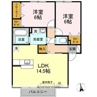 ラ カンパーニュ【2階】の間取り