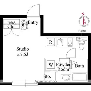 エルフローラ三軒茶屋【1階】の間取り