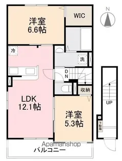 ロードサイドヒルズ林【201号室】の間取り