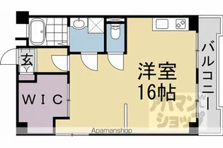 クレスト由里【206号室】の間取り