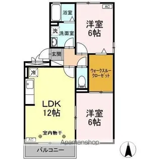 フォーエバー八坂 A【3階】の間取り