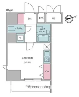 レジディア東品川【3階】の間取り