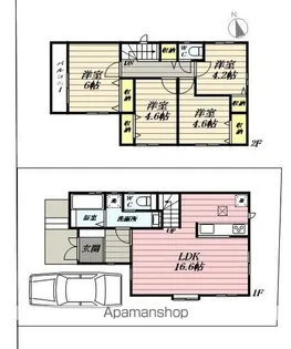 東京都練馬区大泉学園町7丁目【一戸建】の間取り