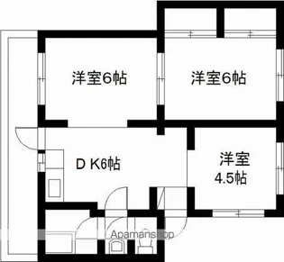 山春ビル霧島【4階】の間取り