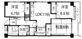レジデンス岸和田【204号室】の間取り