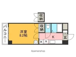 ロイヤル天神南【2階】の間取り