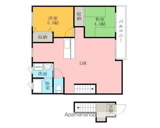 コウジィコートⅠ番館【206号室】の間取り
