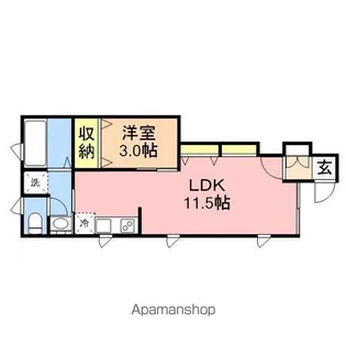 クロワール【1階】の間取り