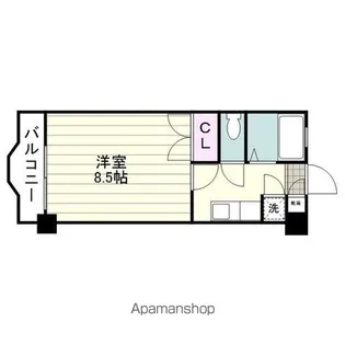 エクシード西田【502号室】の間取り