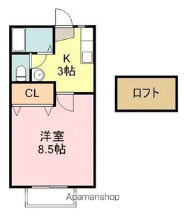 スカイタウン東照宮【2階】の間取り