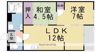 第31長栄コーポきぬもと【1階】の間取り