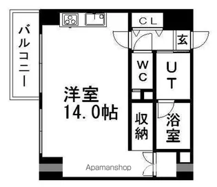 LEE北3条【601号室】の間取り