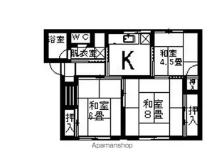 コーポ大沢B【106号室】の間取り