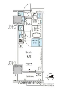 パークアクシス赤塚【11階】の間取り