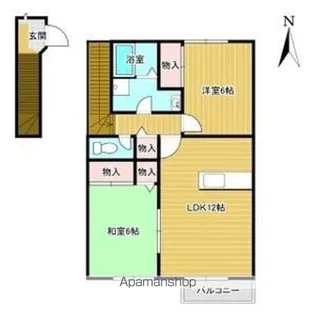 ミレニアムサン【2階】の間取り