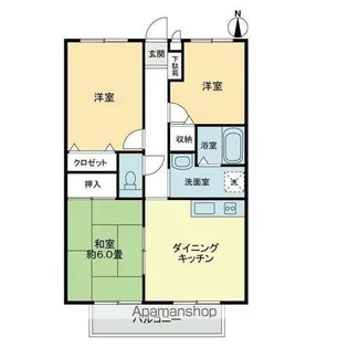 フォブール木太B【1階】の間取り
