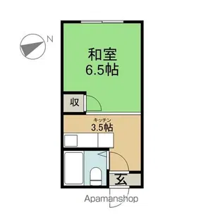 メゾン・ド・ソレイユ1【A号室】の間取り