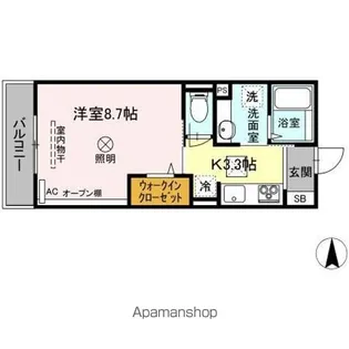 レフィナード【1階】の間取り
