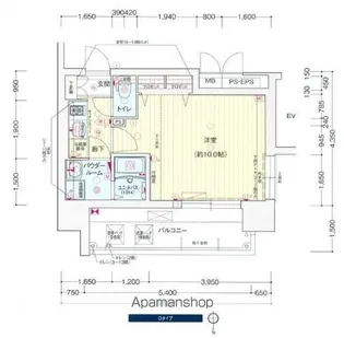 プレサンス THE 栄【12階】の間取り