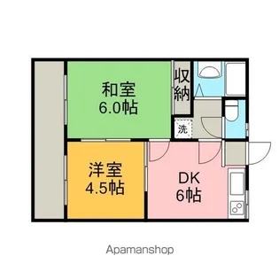 キャッスルざま【202号室】の間取り