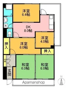 福光西ビル【6階】の間取り