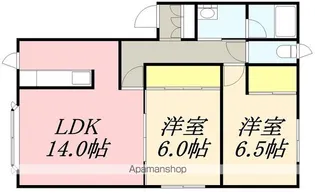ハイツミキ【102号室】の間取り