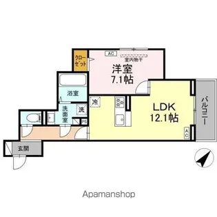 D PAINA HINO【3階】の間取り